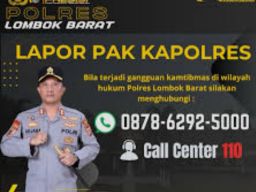 Kapolres Lombok Barat Ambil Sikap Tegas Demi Alasan Keamanan Menjelang Pilkada