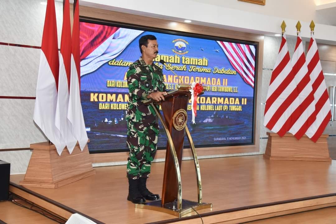 Jabatan ASOPS Pangkoarmada II Dan DANSATKOR Koarmada II Resmi Diserah Terimakan