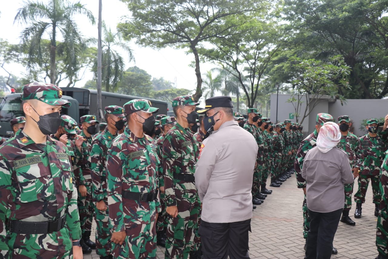 Wakapolresta Tangerang Hadiri Pelepasan Satgas Nakes dari Mabes TNI