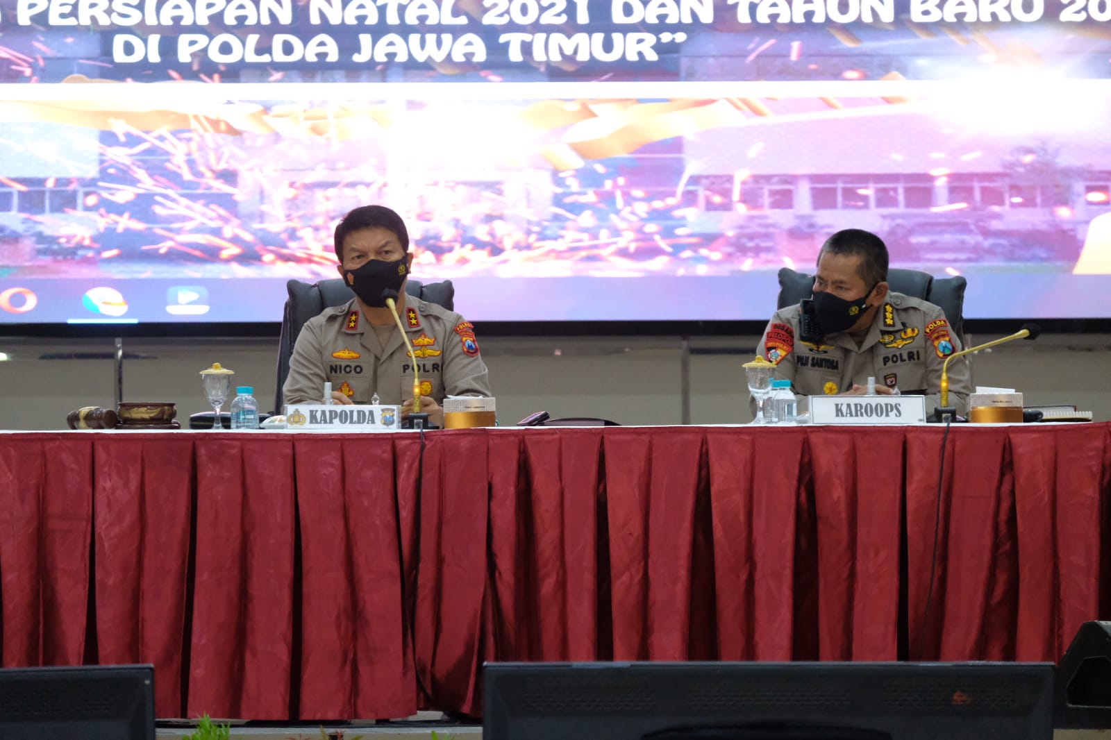 Polda Jatim Gelar Anev Sitkamtibmas 2021, serta Persiapan Jelang Natal dan Tahun Baru