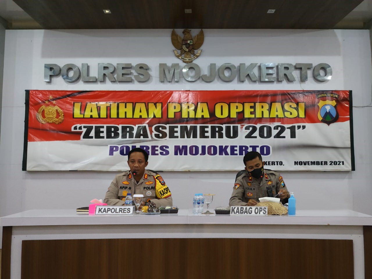 Jelang Operasi Zebra Semeru 2021, Polres Mojokerto gelar Latihan Pra Operasi