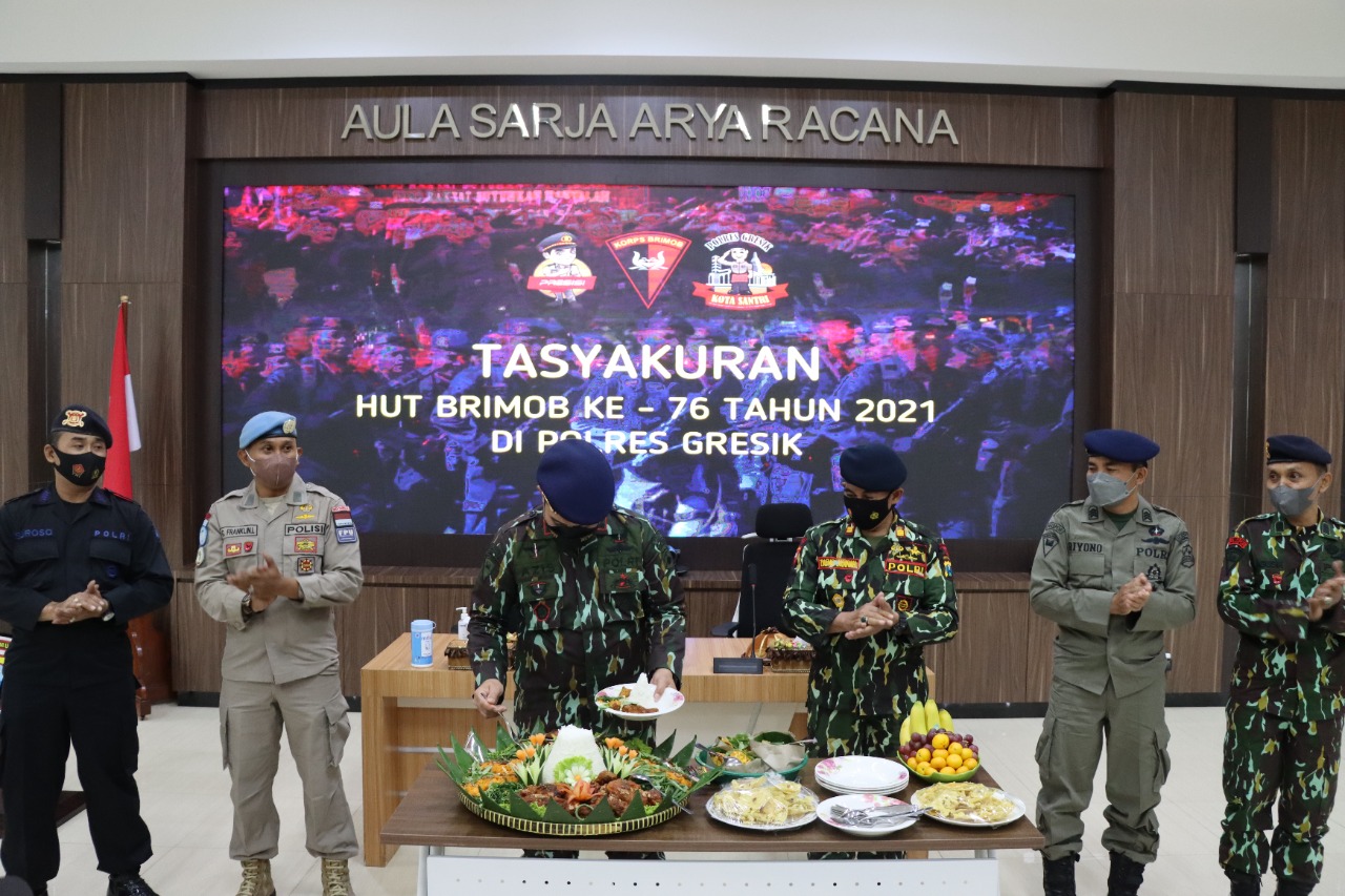 HUT Brimob ke-76, Kapolres Gelar Tasyakuran Bersama Eks Brimob