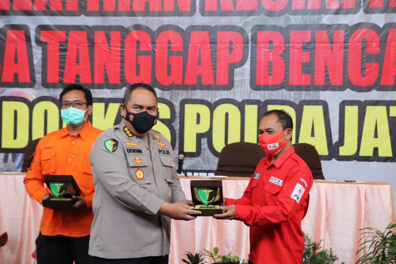 Kabid Dokkes Polda Jatim Selenggarakan Pelatihan Desa Tanggap Bencana