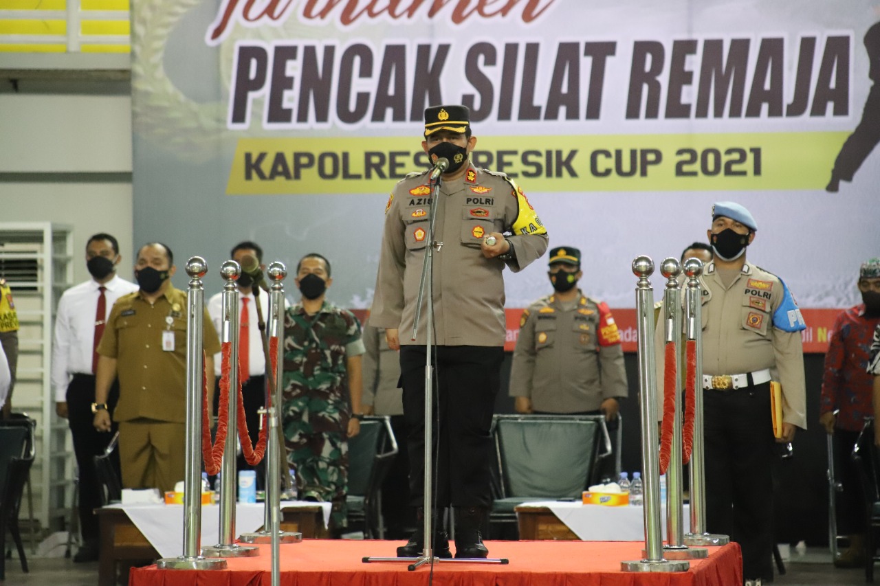 Turnamen Pencak Silat Kapolres Cup 2021 Gresik Resmi Dibuka Kapolres