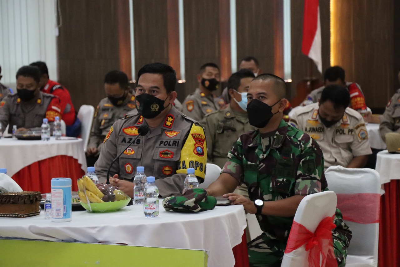 Vidcon Antisipasi Potensi Lonjakan C19 Pada Libur Nataru Diikuti Kapolres dan Stakeholder Gresik