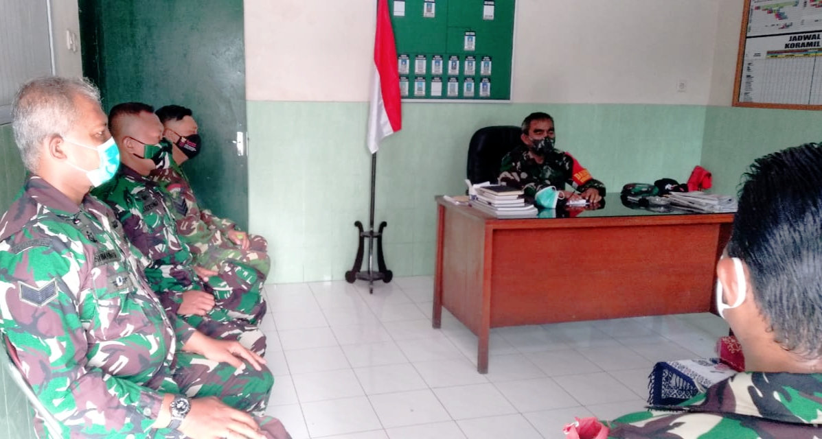 Jam Komandan, Danramil Gubeng : Anggota Harus Jaga Kesehatan di Tengah Tingginya Aktifitas