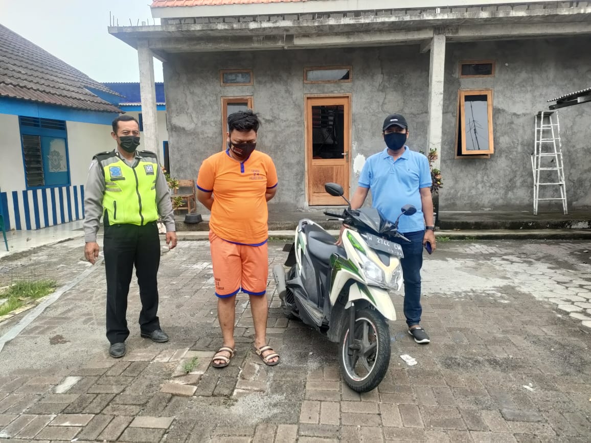 Malam Minggu Beraksi Di Warkop, Pelaku Curanmor Asal Surabaya Berakhir di Jeruji Besi