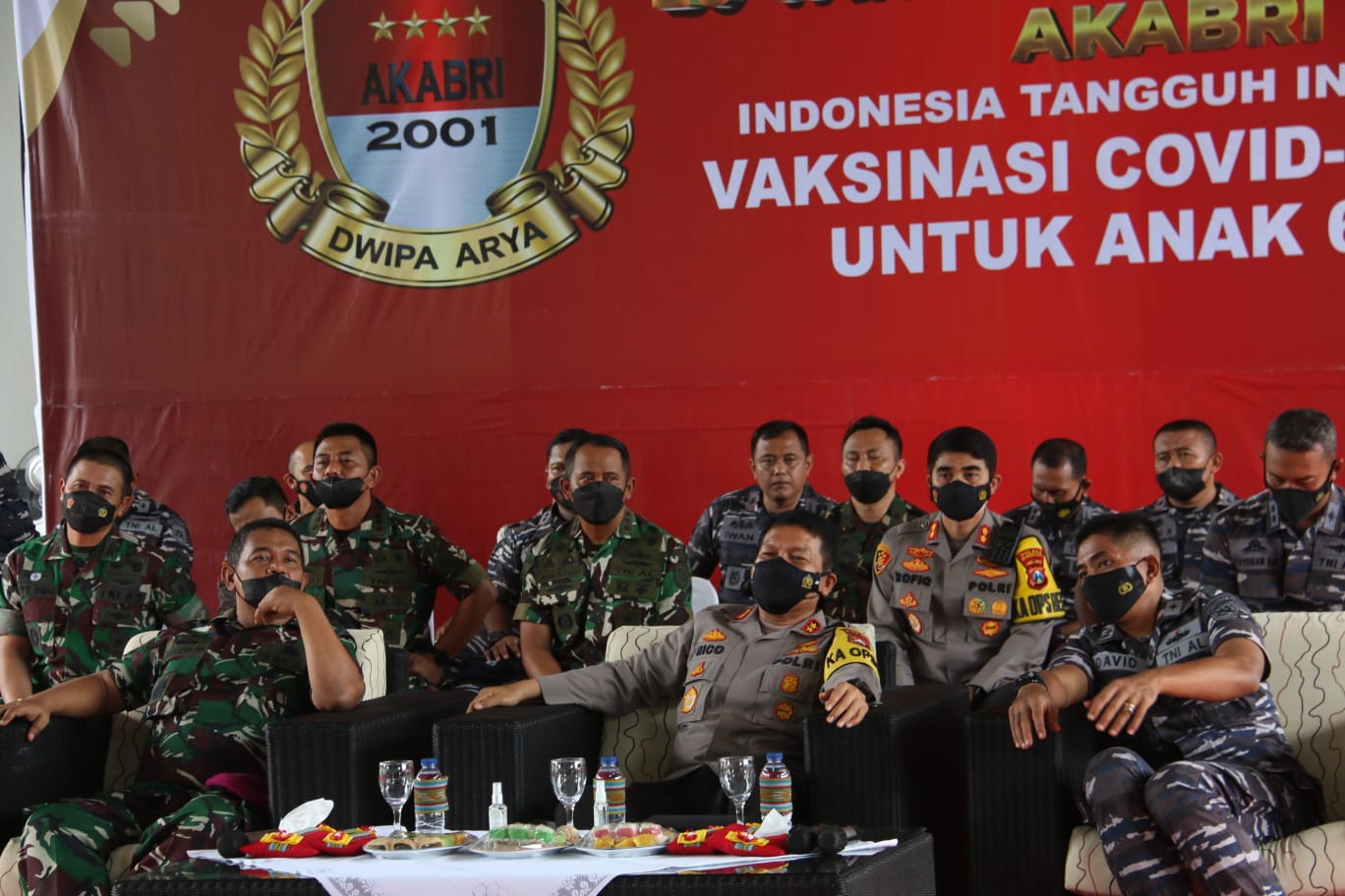 20 Tahun AKABRI 2001, Kapolda Jatim Gelar Vaksin Untuk Anak