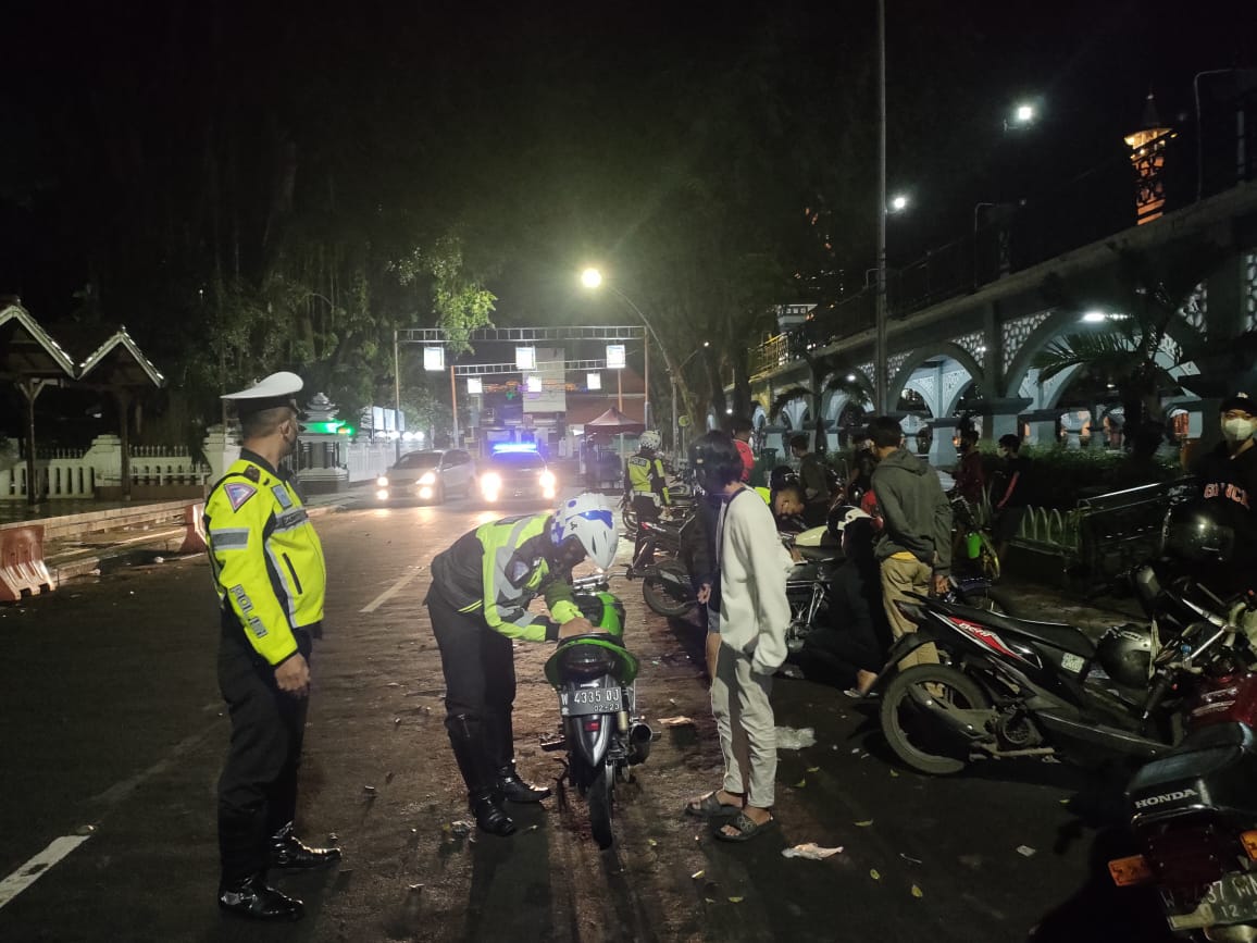 Resahkan Warga, Polres Gresik Amankan Motor Knalpot Brong