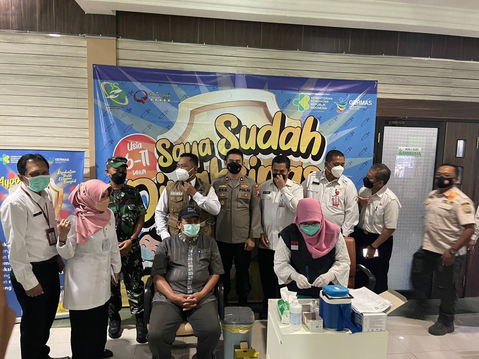 Kapolres Gresik Siap Kawal Vaksinasi Dosis Ketiga