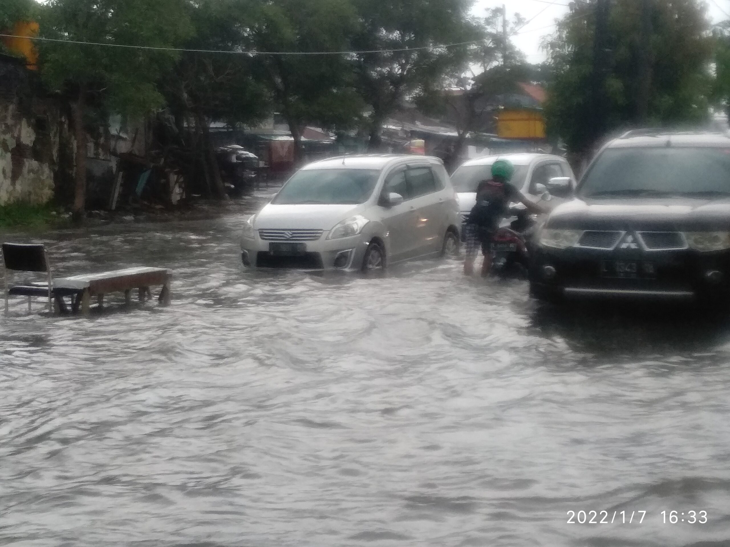 Jalan Tambang Boyo Terendam Banjir