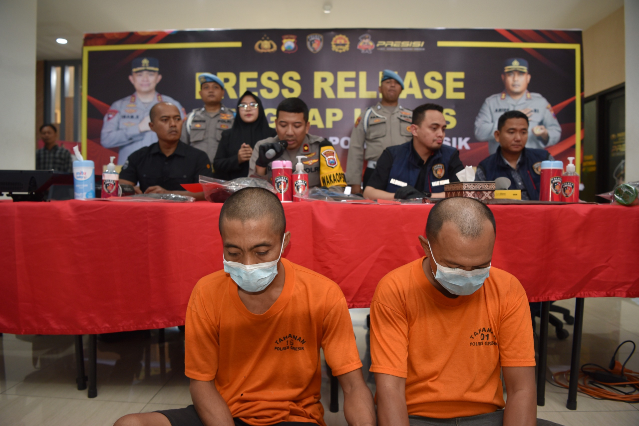 Polres Gresik Ungkap kasus Pencurian, Curanmor hingga Pengeroyokan yang Akibatkan Korban Meninggal