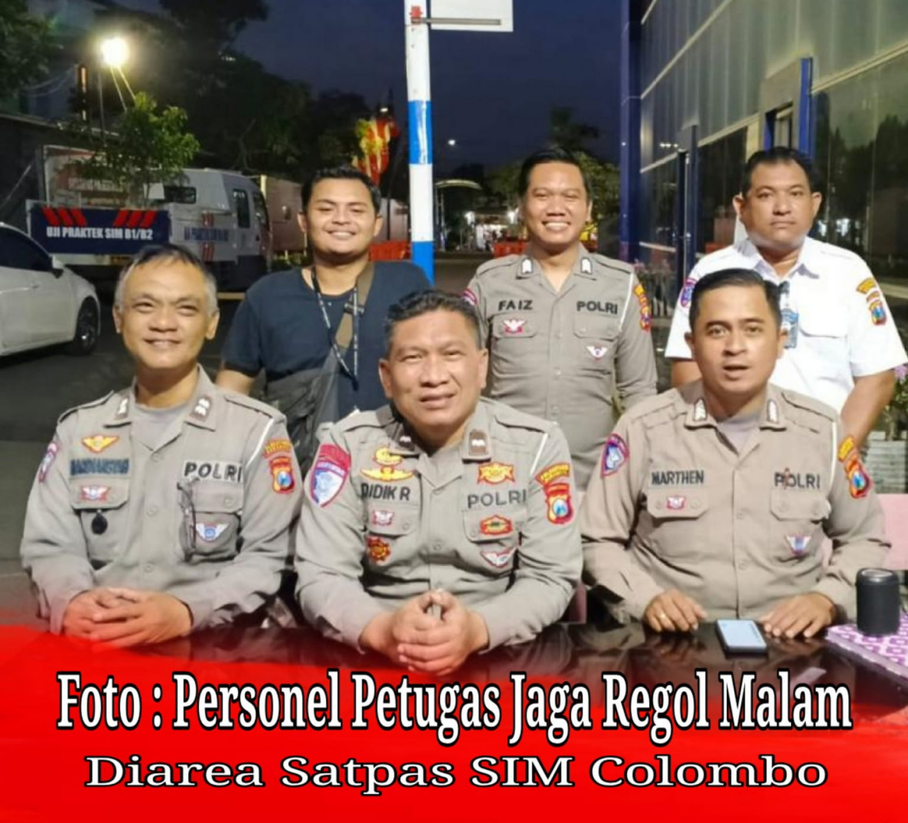 Pos Regol Satpas SIM Colombo Surabaya, Penjagaan Pelayanan Tugas dan Tanggujawab
