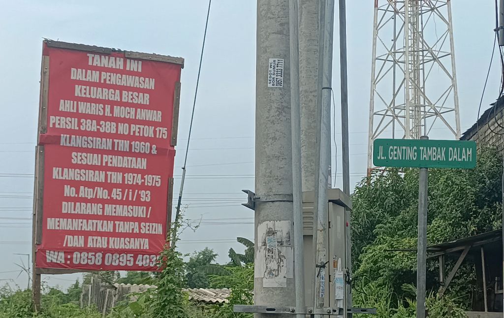 Klaim Lahan Berbasis Peta Topdam Resahkan Warga Genting Kalianak, TNI Tegaskan Tak Bisa Jadi Bukti Kepemilikan.