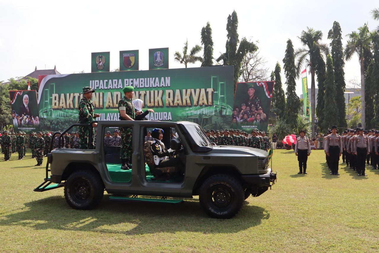 Pangdam V/Brawijaya dan Gubernur Jatim Resmikan Karya Bhakti Skala Besar TNI AD di Madura