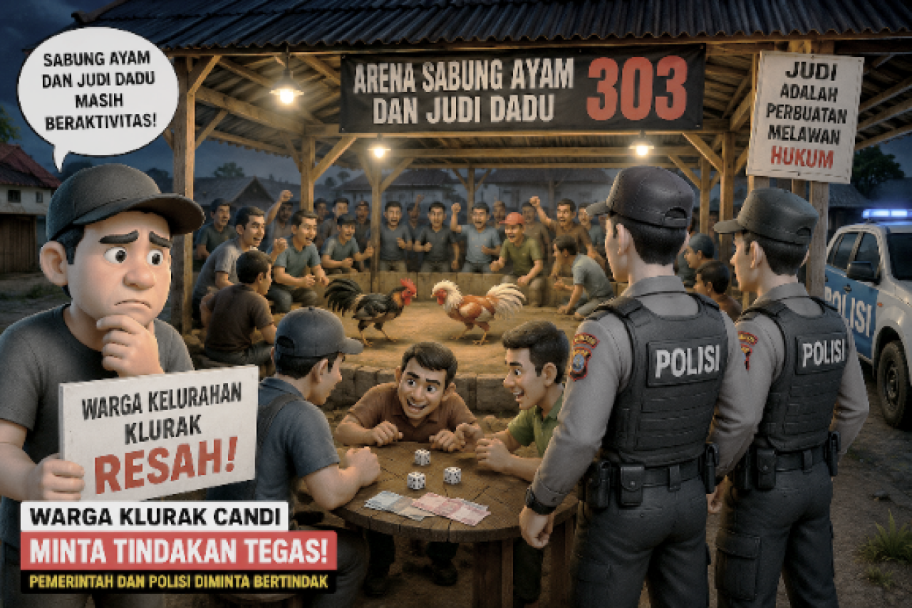 Warga Klurak Candi Resah, Polisi Diminta Tindak Dugaan Arena Sabung Ayam dan Judi Dadu