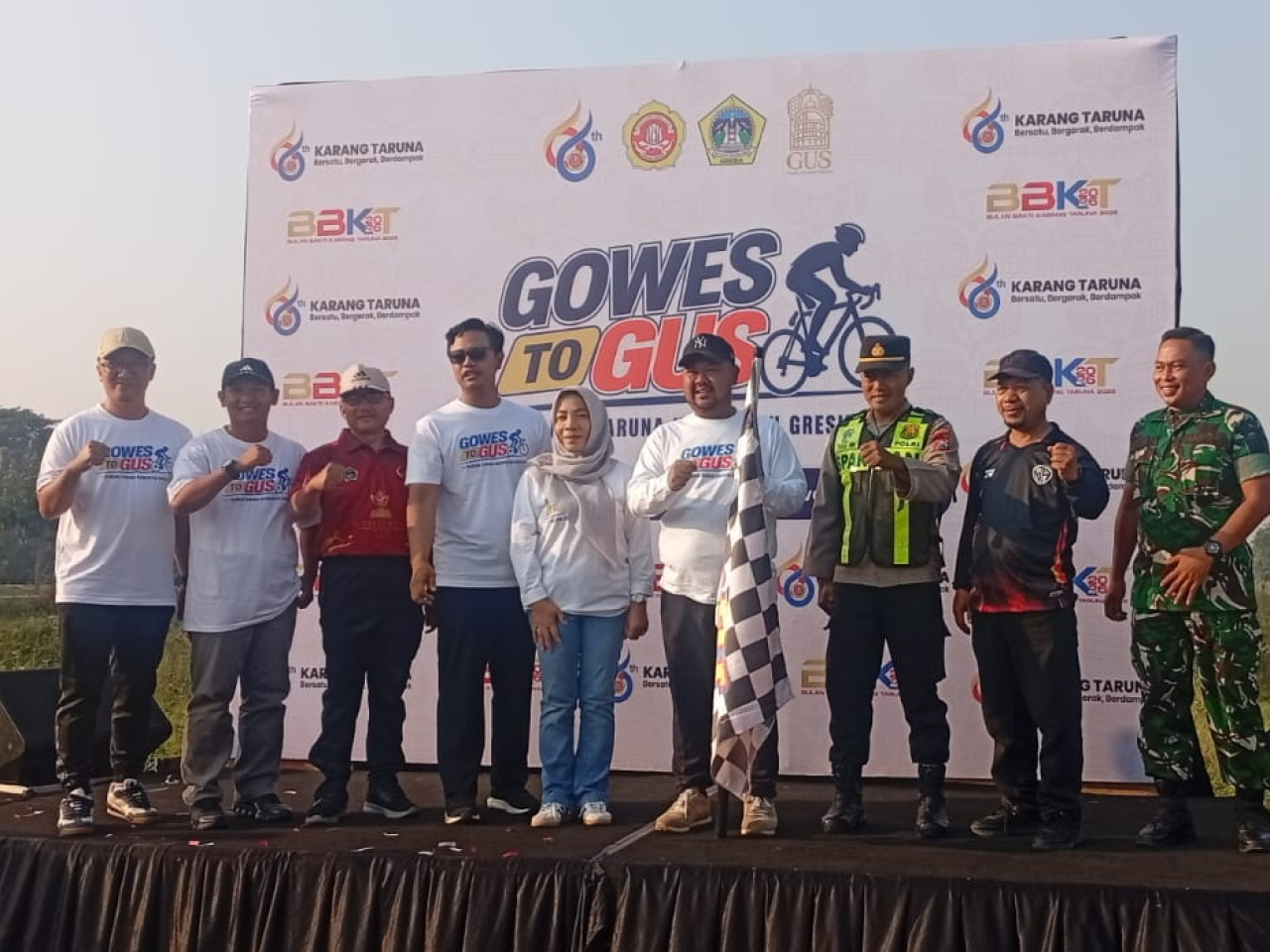 Gowes To GUS, Cara Warga Balongpanggang Nikmati Pagi Sambil Jaga Kebugaran